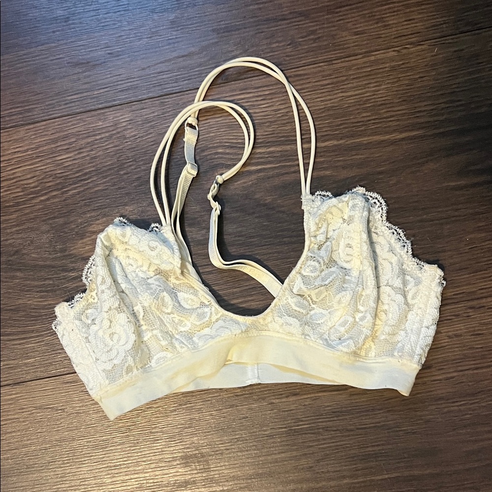Free People Lace Bralette in Cream